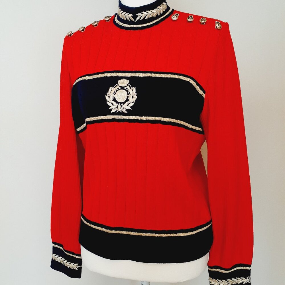 St. John Collection Military Style Sweater